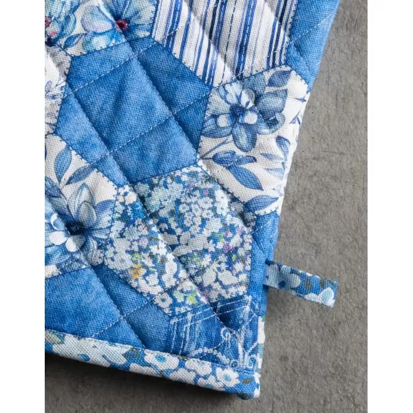 imageMaison d Hermine Oven Mitt  Pot Holder 100 Cotton Heat Resistant Kitchen Oven Gloves 75quotx13quot ampamp Hot Pads 8quotx8quot Chef Women ampamp Men Parties Birdies On Wire  SpringSummer19  Summer Blues