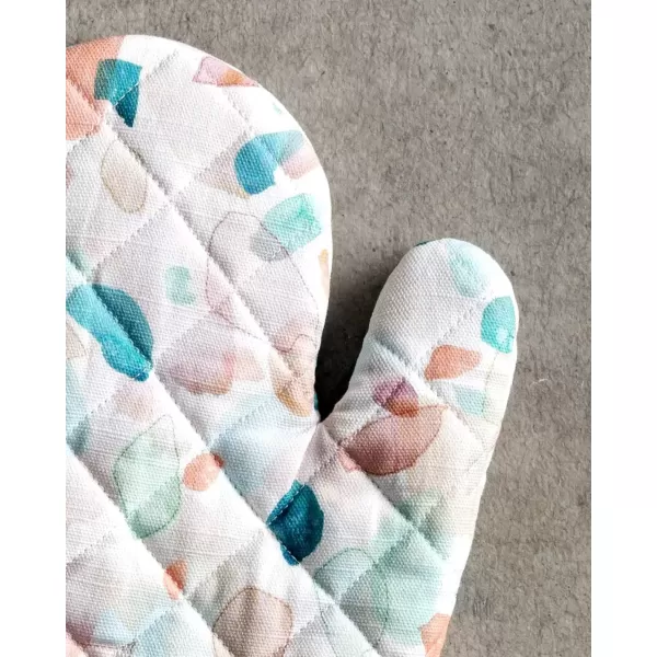 imageMaison d Hermine Oven Mitt  Pot Holder 100 Cotton Heat Resistant Kitchen Oven Gloves 75quotx13quot ampamp Hot Pads 8quotx8quot Chef Women ampamp Men Parties Birdies On Wire  SpringSummer45  Summer Picnic