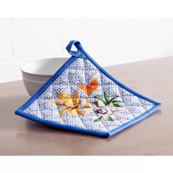 imageMaison d Hermine Oven Mitt  Pot Holder 100 Cotton Heat Resistant Kitchen Oven Gloves 75quotx13quot ampamp Hot Pads 8quotx8quot Chef Women ampamp Men Parties Birdies On Wire  SpringSummer33  Passiflora