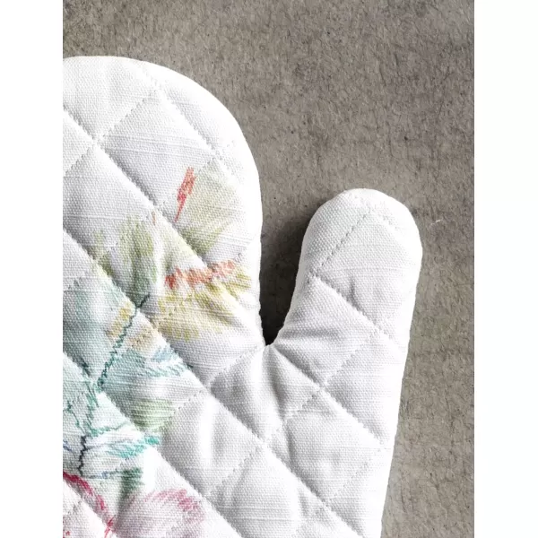 imageMaison d Hermine Oven Mitt  Pot Holder 100 Cotton Heat Resistant Kitchen Oven Gloves 75quotx13quot ampamp Hot Pads 8quotx8quot Chef Women ampamp Men Parties Birdies On Wire  SpringSummer52  Paradise Island