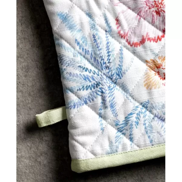 imageMaison d Hermine Oven Mitt  Pot Holder 100 Cotton Heat Resistant Kitchen Oven Gloves 75quotx13quot ampamp Hot Pads 8quotx8quot Chef Women ampamp Men Parties Birdies On Wire  SpringSummer52  Paradise Island