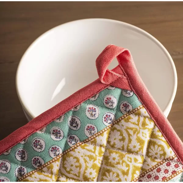 imageMaison d Hermine Oven Mitt  Pot Holder 100 Cotton Heat Resistant Kitchen Oven Gloves 75quotx13quot ampamp Hot Pads 8quotx8quot Chef Women ampamp Men Parties Birdies On Wire  SpringSummer13  Provence