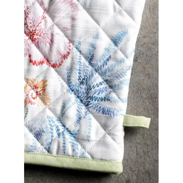 imageMaison d Hermine Oven Mitt  Pot Holder 100 Cotton Heat Resistant Kitchen Oven Gloves 75quotx13quot ampamp Hot Pads 8quotx8quot Chef Women ampamp Men Parties Birdies On Wire  SpringSummer52  Paradise Island
