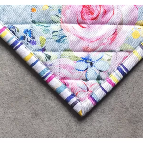 imageMaison d Hermine Oven Mitt  Pot Holder 100 Cotton Heat Resistant Kitchen Oven Gloves 75quotx13quot ampamp Hot Pads 8quotx8quot Chef Women ampamp Men Parties Birdies On Wire  SpringSummer22  Sweet Rose Lavender  Lush
