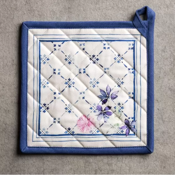imageMaison d Hermine Oven Mitt  Pot Holder 100 Cotton Heat Resistant Kitchen Oven Gloves 75quotx13quot ampamp Hot Pads 8quotx8quot Chef Women ampamp Men Parties Birdies On Wire  SpringSummer8  Faience