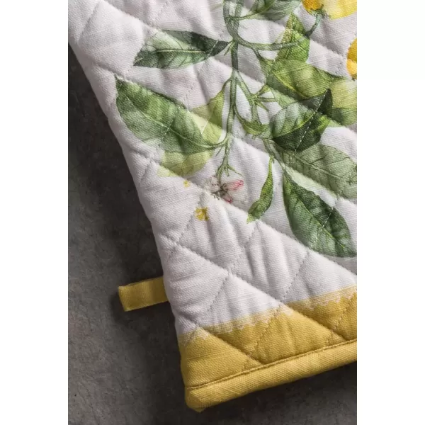 imageMaison d Hermine Oven Mitt  Pot Holder 100 Cotton Heat Resistant Kitchen Oven Gloves 75quotx13quot ampamp Hot Pads 8quotx8quot Chef Women ampamp Men Parties Birdies On Wire  SpringSummer3  Limoncello