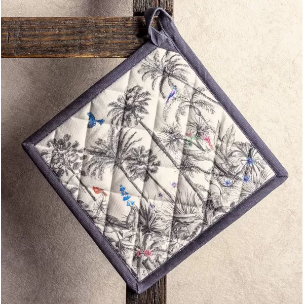 imageMaison d Hermine Pot Holder 100 Cotton Potholder Set of 2 Heat Resistant 8quotx8quot with Loop Hot Pads Kitchen Baking Barbeque ampamp Microwave Kalahari  ThanksgivingChristmas1  Amazonia