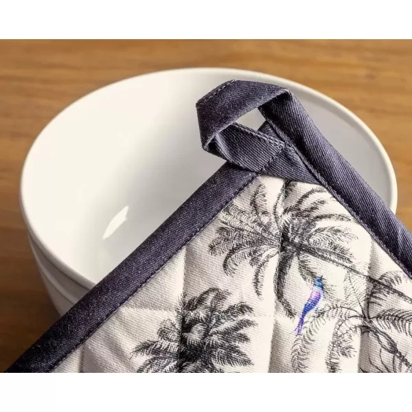 imageMaison d Hermine Pot Holder 100 Cotton Potholder Set of 2 Heat Resistant 8quotx8quot with Loop Hot Pads Kitchen Baking Barbeque ampamp Microwave Kalahari  ThanksgivingChristmas1  Amazonia
