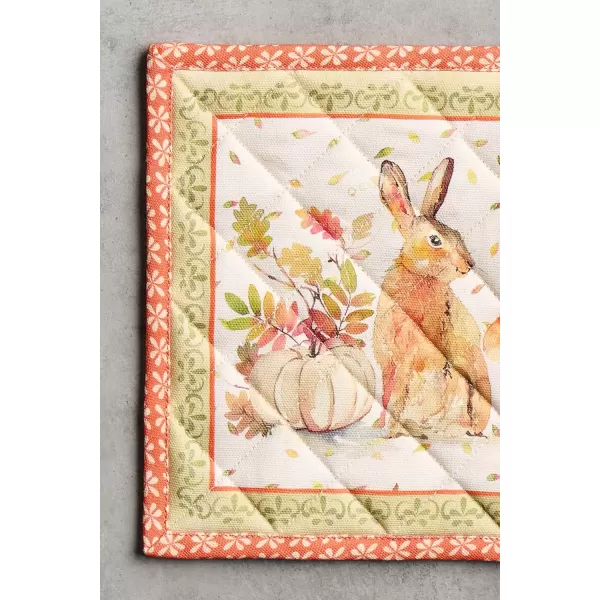 imageMaison d Hermine Pot Holder 100 Cotton Potholder Set of 2 Heat Resistant 8quotx8quot with Loop Hot Pads Kitchen Baking Barbeque ampamp Microwave Kalahari  ThanksgivingChristmas46  Pumpkin Passion