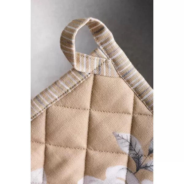 imageMaison d Hermine Pot Holder 100 Cotton Potholder Set of 2 Heat Resistant 8quotx8quot with Loop Hot Pads Kitchen Baking Barbeque ampamp Microwave Kalahari  ThanksgivingChristmas29  Pretty Autumn