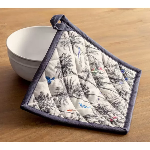 imageMaison d Hermine Pot Holder 100 Cotton Potholder Set of 2 Heat Resistant 8quotx8quot with Loop Hot Pads Kitchen Baking Barbeque ampamp Microwave Kalahari  ThanksgivingChristmas1  Amazonia