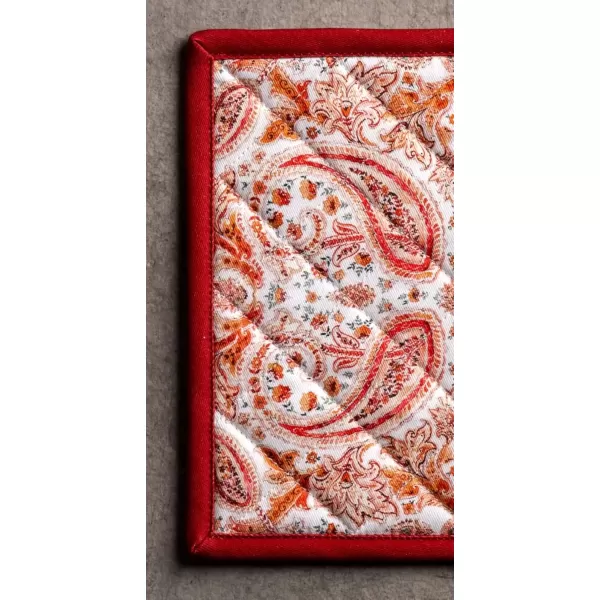 imageMaison d Hermine Pot Holder 100 Cotton Potholder Set of 2 Heat Resistant 8quotx8quot with Loop Hot Pads Kitchen Baking Barbeque ampamp Microwave Kalahari  ThanksgivingChristmas10  Orient