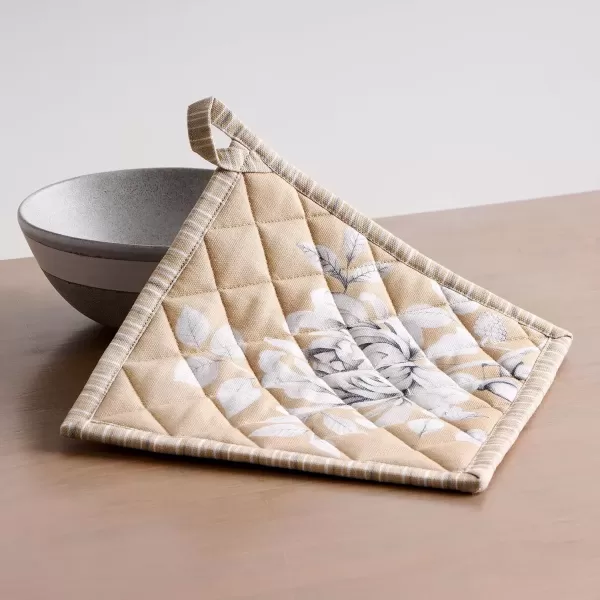 imageMaison d Hermine Pot Holder 100 Cotton Potholder Set of 2 Heat Resistant 8quotx8quot with Loop Hot Pads Kitchen Baking Barbeque ampamp Microwave Kalahari  ThanksgivingChristmas29  Pretty Autumn