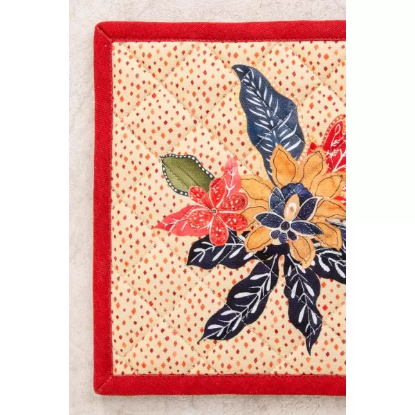 imageMaison d Hermine Pot Holder 100 Cotton Potholder Set of 2 Heat Resistant 8quotx8quot with Loop Hot Pads Kitchen Baking Barbeque ampamp Microwave Kalahari  ThanksgivingChristmas39  Kalahari