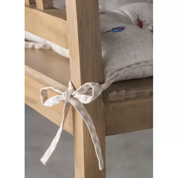 imageMaison d Hermine Chairpads 100 Cotton Set of 2 Decorative Chair Pads with Ties Polyester Filling CushionPillow for Office Kitchen ampamp Living Room Birdies On Wire  SpringSummer 16 Inch x 16 Inch