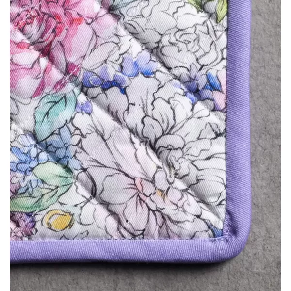 imageMaison d Hermine Potholders 100 Cotton 8quotx8quot Hotpads Heat Resistant with Loop Pot Holder Baking Grilling Home Handling Hot Pans Botanical Fresh  SpringSummer36  Floral Love