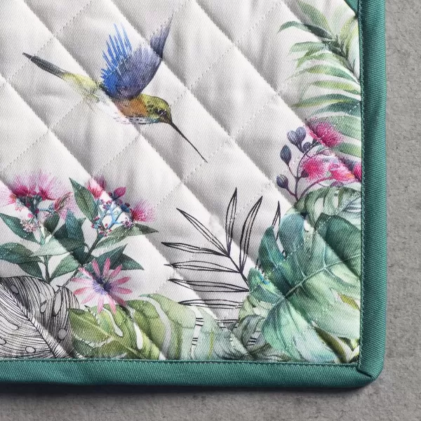 imageMaison d Hermine Potholders 100 Cotton 8quotx8quot Hotpads Heat Resistant with Loop Pot Holder Baking Grilling Home Handling Hot Pans Botanical Fresh  SpringSummer11  Tropiques
