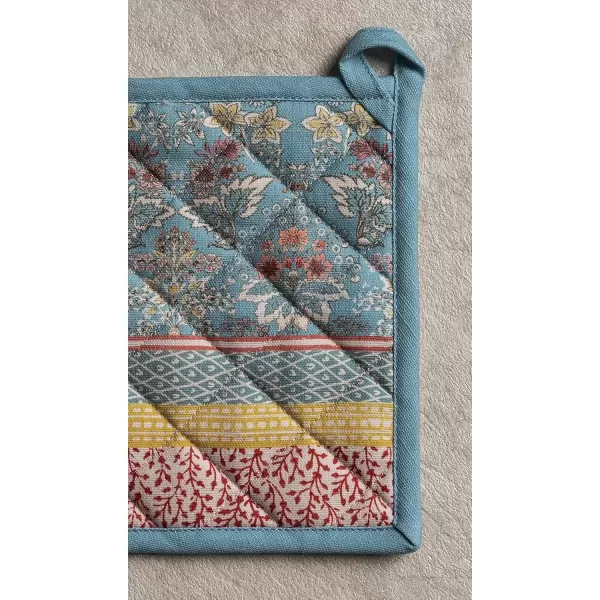 imageMaison d Hermine Potholders 100 Cotton 8quotx8quot Hotpads Heat Resistant with Loop Pot Holder Baking Grilling Home Handling Hot Pans Botanical Fresh  SpringSummer4  Marquise
