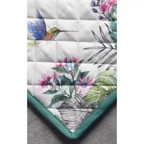 imageMaison d Hermine Potholders 100 Cotton 8quotx8quot Hotpads Heat Resistant with Loop Pot Holder Baking Grilling Home Handling Hot Pans Botanical Fresh  SpringSummer11  Tropiques