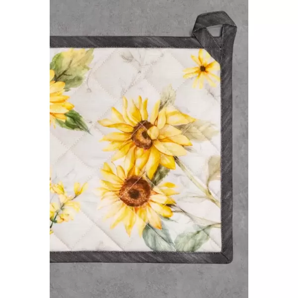 imageMaison d Hermine Potholders 100 Cotton 8quotx8quot Hotpads Heat Resistant with Loop Pot Holder Baking Grilling Home Handling Hot Pans Botanical Fresh  SpringSummerCandice