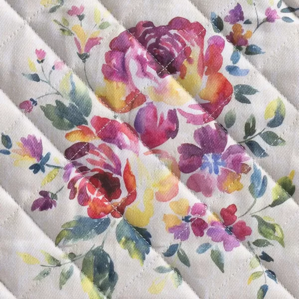 imageMaison d Hermine Potholders 100 Cotton 8quotx8quot Hotpads Heat Resistant with Loop Pot Holder Baking Grilling Home Handling Hot Pans Botanical Fresh  SpringSummer38  Rose Garden
