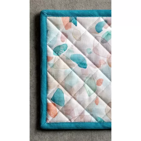 imageMaison d Hermine Potholders 100 Cotton 8quotx8quot Hotpads Heat Resistant with Loop Pot Holder Baking Grilling Home Handling Hot Pans Botanical Fresh  SpringSummer45  Summer Picnic