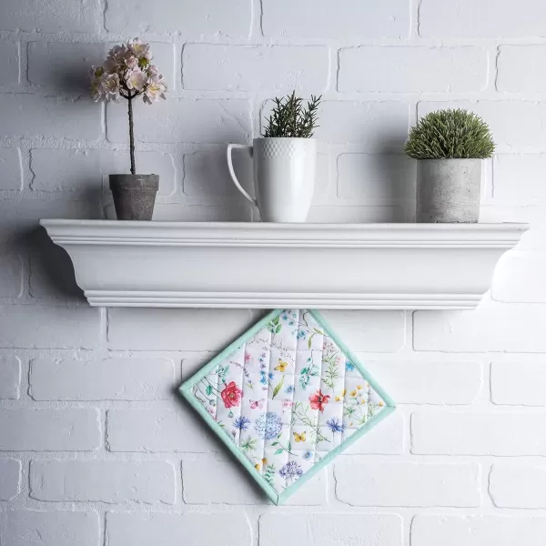 imageMaison d Hermine Potholders 100 Cotton 8quotx8quot Hotpads Heat Resistant with Loop Pot Holder Baking Grilling Home Handling Hot Pans Botanical Fresh  SpringSummer14  Just Floral