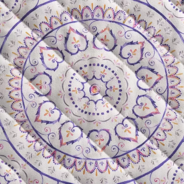 imageMaison d Hermine Potholders 100 Cotton 8quotx8quot Hotpads Heat Resistant with Loop Pot Holder Baking Grilling Home Handling Hot Pans Botanical Fresh  SpringSummer51  Mandala