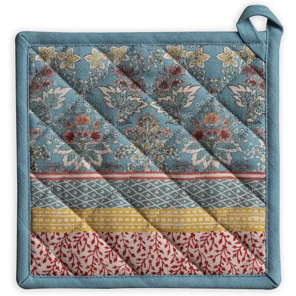 imageMaison d Hermine Potholders 100 Cotton 8quotx8quot Hotpads Heat Resistant with Loop Pot Holder Baking Grilling Home Handling Hot Pans Botanical Fresh  SpringSummer4  Marquise