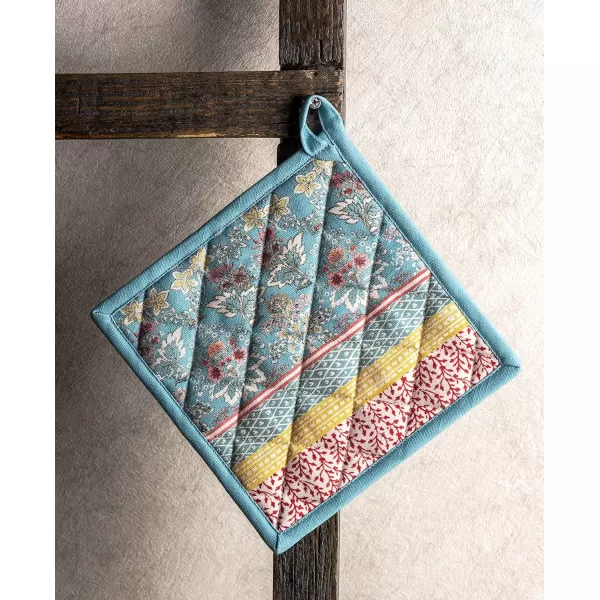 imageMaison d Hermine Potholders 100 Cotton 8quotx8quot Hotpads Heat Resistant with Loop Pot Holder Baking Grilling Home Handling Hot Pans Botanical Fresh  SpringSummer4  Marquise
