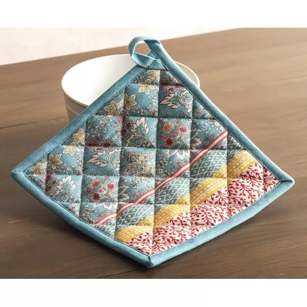 imageMaison d Hermine Potholders 100 Cotton 8quotx8quot Hotpads Heat Resistant with Loop Pot Holder Baking Grilling Home Handling Hot Pans Botanical Fresh  SpringSummer4  Marquise