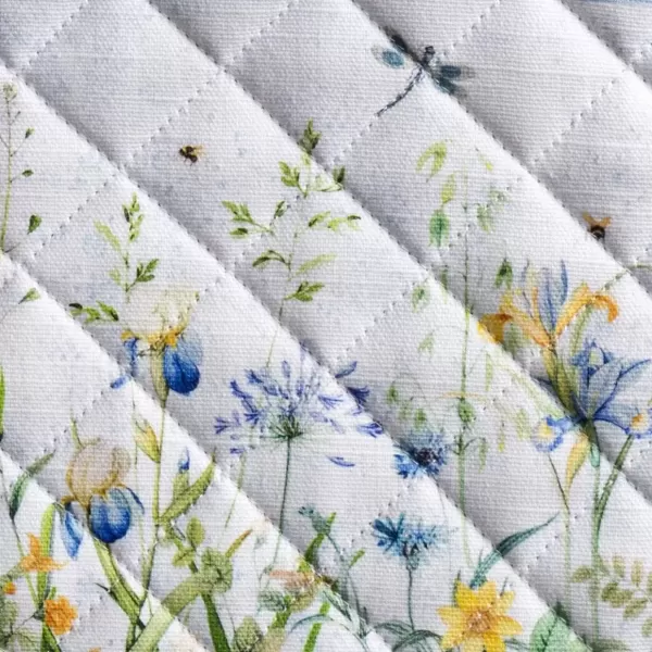 imageMaison d Hermine Potholders 100 Cotton 8quotx8quot Hotpads Heat Resistant with Loop Pot Holder Baking Grilling Home Handling Hot Pans Botanical Fresh  SpringSummer9  Fleurs De Mai