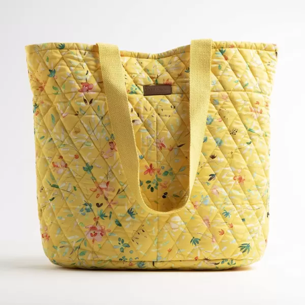 imageMaison d Hermine Shopping Bag Cotton Quilted Tote Bag with Zipper Pockets ampamp Small Pouch Grocery Bag for Work Travel Lunch16  Colmar