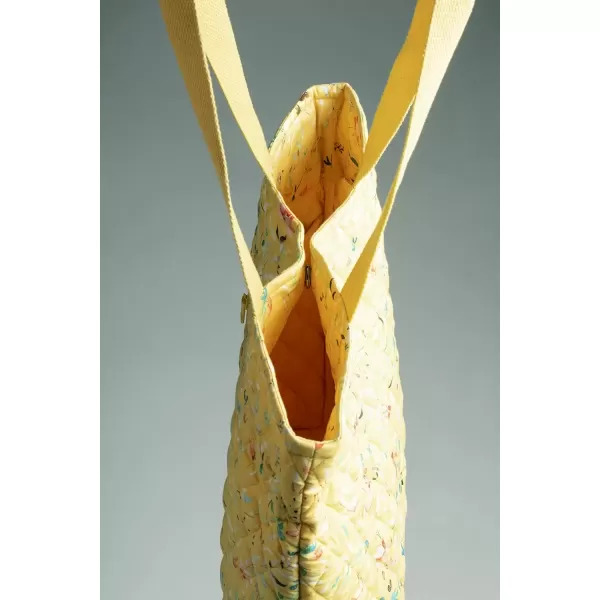imageMaison d Hermine Shopping Bag Cotton Quilted Tote Bag with Zipper Pockets ampamp Small Pouch Grocery Bag for Work Travel Lunch16  Colmar