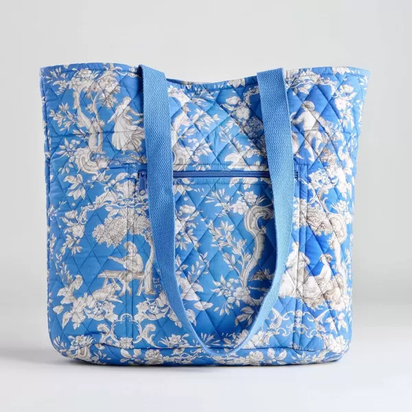 imageMaison d Hermine Shopping Bag Cotton Quilted Tote Bag with Zipper Pockets ampamp Small Pouch Grocery Bag for Work Travel Lunch31  Joli Jouy