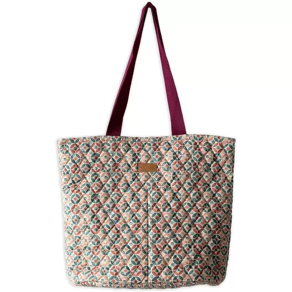 imageMaison d Hermine Shopping Bag Cotton Quilted Tote Bag with Zipper Pockets ampamp Small Pouch Grocery Bag for Work Travel Lunch49  Bamako  Bakary