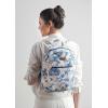imageMaison d Hermine Backpack Cotton Shoulder Backpack with Small Pouch Lightweight Bag for Travel Work Beach Perfect for Women ampamp Men Bonobo  Blue1  Bonobo  Blue