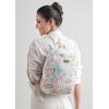imageMaison d Hermine Backpack Cotton Shoulder Backpack with Small Pouch Lightweight Bag for Travel Work Beach Perfect for Women ampamp Men Bonobo  Blue12  Blossoms in Spring