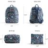 imageMaison d Hermine Backpack Cotton Shoulder Backpack with Small Pouch Lightweight Bag for Travel Work Beach Perfect for Women ampamp Men Bonobo  Blue17  Just Floral