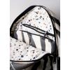 imageMaison d Hermine Backpack Cotton Shoulder Backpack with Small Pouch Lightweight Bag for Travel Work Beach Perfect for Women ampamp Men Bonobo  Blue18  Zebra