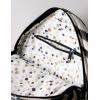 imageMaison d Hermine Backpack Cotton Shoulder Backpack with Small Pouch Lightweight Bag for Travel Work Beach Perfect for Women ampamp Men Bonobo  Blue18  Zebra