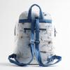 imageMaison d Hermine Backpack Cotton Shoulder Backpack with Small Pouch Lightweight Bag for Travel Work Beach Perfect for Women ampamp Men Bonobo  Blue26  Ice Florals