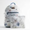imageMaison d Hermine Backpack Cotton Shoulder Backpack with Small Pouch Lightweight Bag for Travel Work Beach Perfect for Women ampamp Men Bonobo  Blue26  Ice Florals