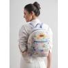 imageMaison d Hermine Backpack Cotton Shoulder Backpack with Small Pouch Lightweight Bag for Travel Work Beach Perfect for Women ampamp Men Bonobo  Blue27  Faience