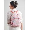 imageMaison d Hermine Backpack Cotton Shoulder Backpack with Small Pouch Lightweight Bag for Travel Work Beach Perfect for Women ampamp Men Bonobo  Blue28  Pale Garden  Romantic Poppy
