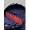 imageMaison d Hermine Backpack Cotton Shoulder Backpack with Small Pouch Lightweight Bag for Travel Work Beach Perfect for Women ampamp Men Bonobo  Blue30  Birdies on Wire