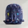 imageMaison d Hermine Backpack Cotton Shoulder Backpack with Small Pouch Lightweight Bag for Travel Work Beach Perfect for Women ampamp Men Bonobo  Blue30  Birdies on Wire