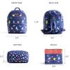 imageMaison d Hermine Backpack Cotton Shoulder Backpack with Small Pouch Lightweight Bag for Travel Work Beach Perfect for Women ampamp Men Bonobo  Blue30  Birdies on Wire