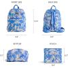 imageMaison d Hermine Backpack Cotton Shoulder Backpack with Small Pouch Lightweight Bag for Travel Work Beach Perfect for Women ampamp Men Bonobo  Blue31  Joli Jouy