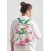 imageMaison d Hermine Backpack Cotton Shoulder Backpack with Small Pouch Lightweight Bag for Travel Work Beach Perfect for Women ampamp Men Bonobo  Blue33  Pivoine